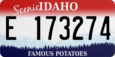 ID license plate E173274