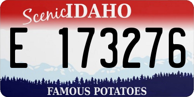 ID license plate E173276