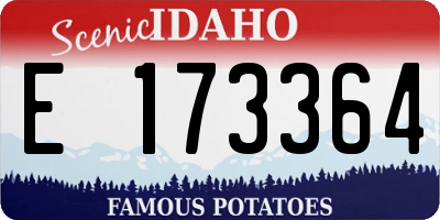 ID license plate E173364
