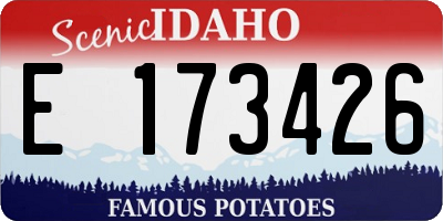 ID license plate E173426