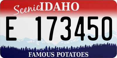 ID license plate E173450