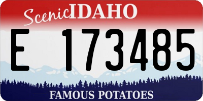 ID license plate E173485