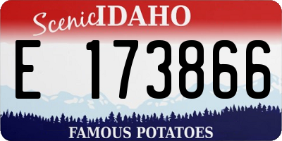 ID license plate E173866