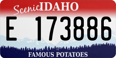 ID license plate E173886