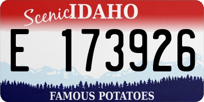 ID license plate E173926