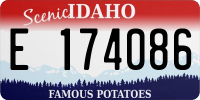ID license plate E174086