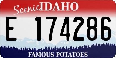 ID license plate E174286