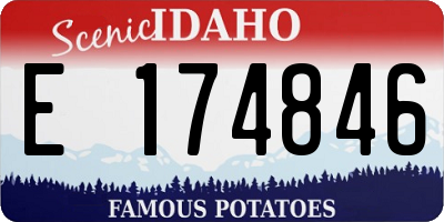 ID license plate E174846