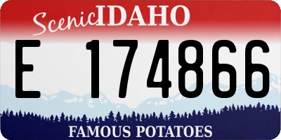 ID license plate E174866