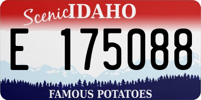 ID license plate E175088