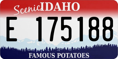 ID license plate E175188