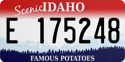 ID license plate E175248