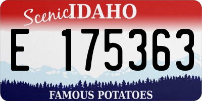 ID license plate E175363
