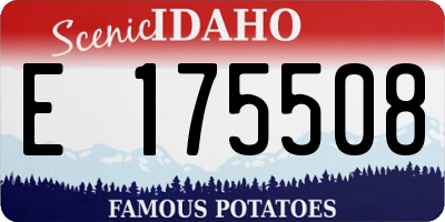 ID license plate E175508