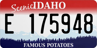 ID license plate E175948
