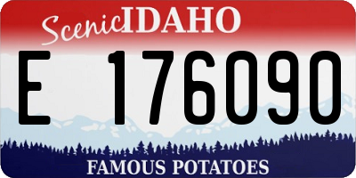 ID license plate E176090