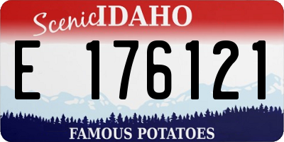 ID license plate E176121