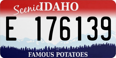 ID license plate E176139