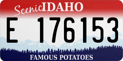 ID license plate E176153