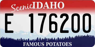 ID license plate E176200