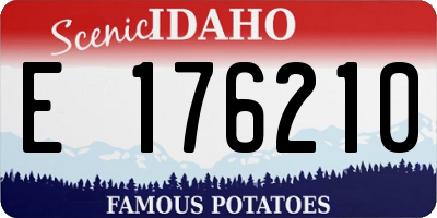 ID license plate E176210