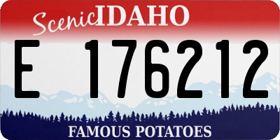 ID license plate E176212