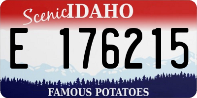 ID license plate E176215