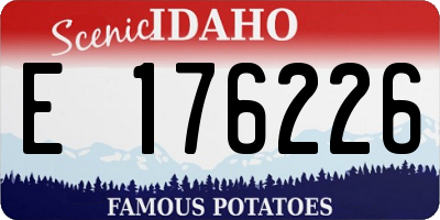 ID license plate E176226