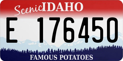 ID license plate E176450