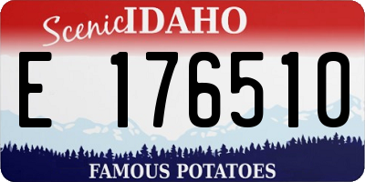 ID license plate E176510