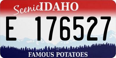 ID license plate E176527
