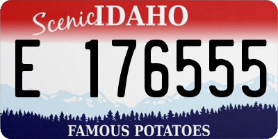 ID license plate E176555