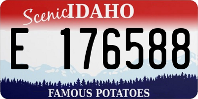 ID license plate E176588