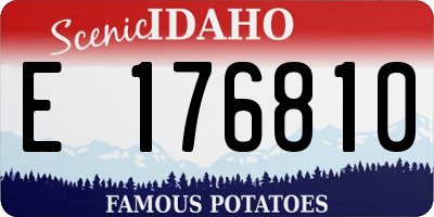 ID license plate E176810