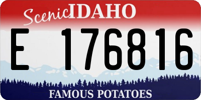 ID license plate E176816