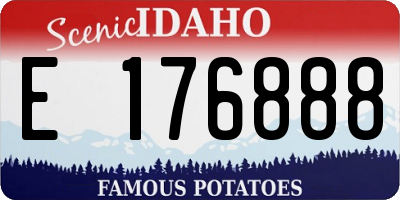 ID license plate E176888