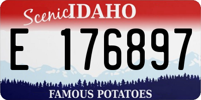 ID license plate E176897
