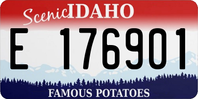 ID license plate E176901