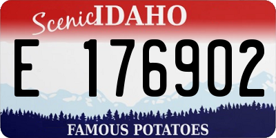 ID license plate E176902