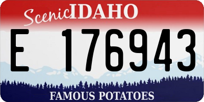 ID license plate E176943