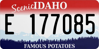 ID license plate E177085