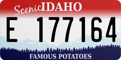 ID license plate E177164