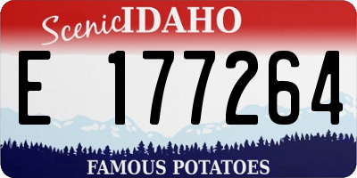 ID license plate E177264