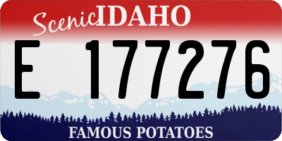 ID license plate E177276