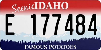 ID license plate E177484