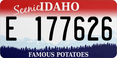 ID license plate E177626