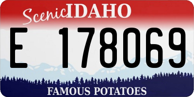 ID license plate E178069