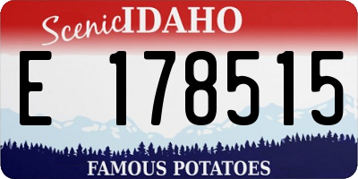 ID license plate E178515
