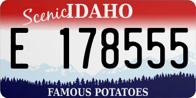 ID license plate E178555