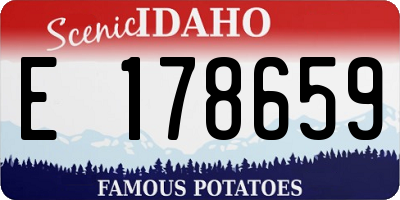 ID license plate E178659